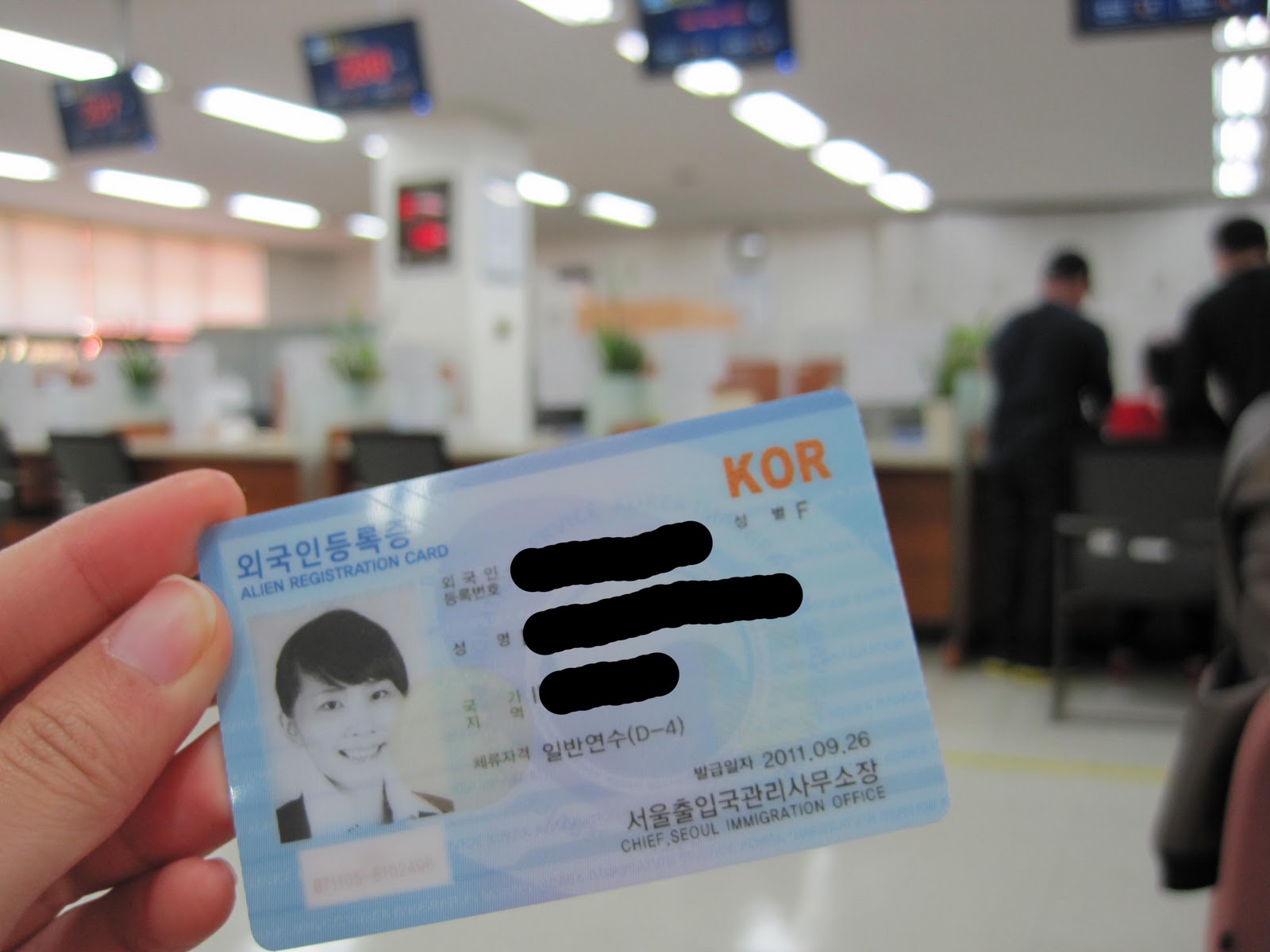 Visa Card Корея